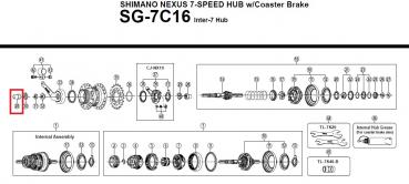 HUTMUTTER SHIMANO 3/8"